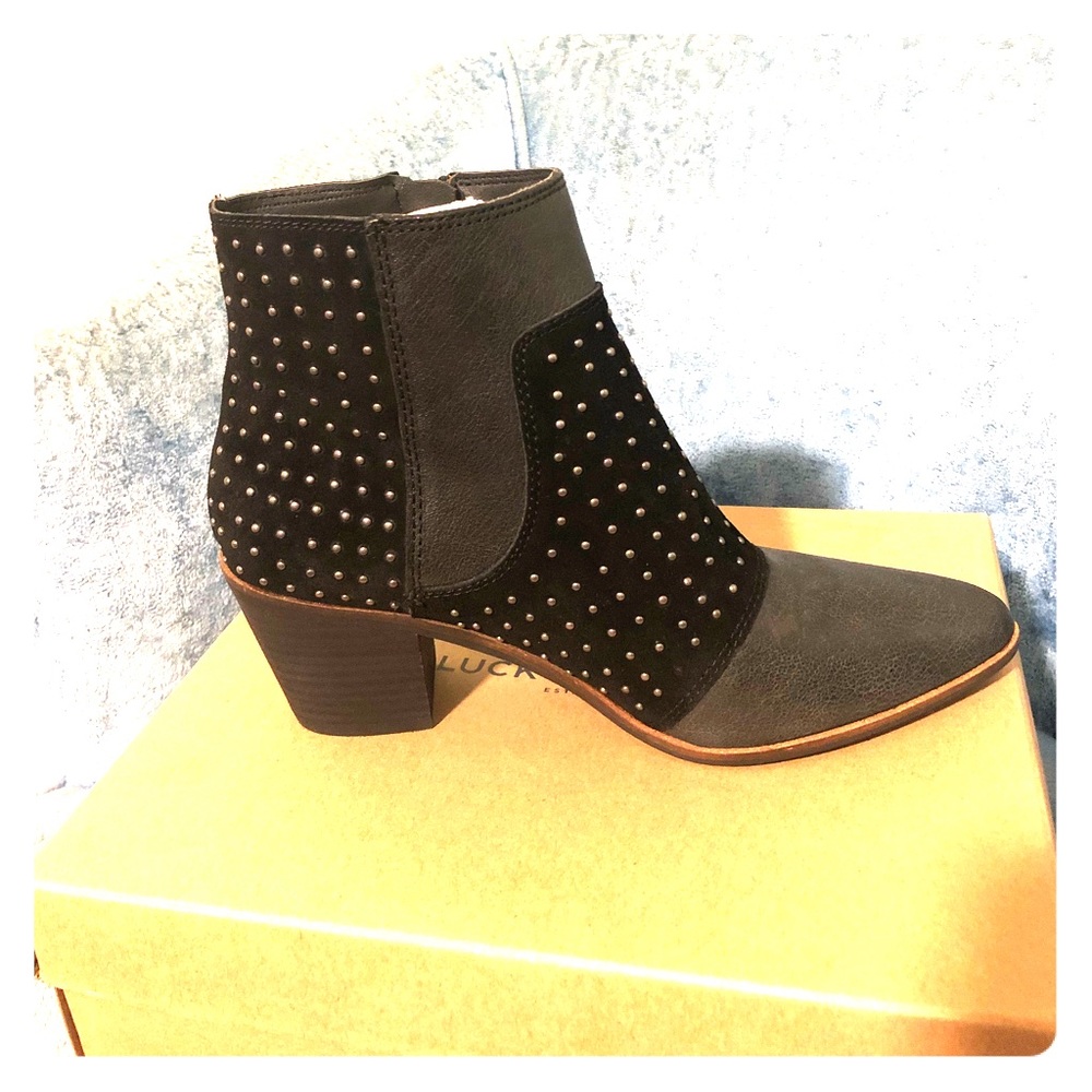 Black studded ankle boots! Brand new!